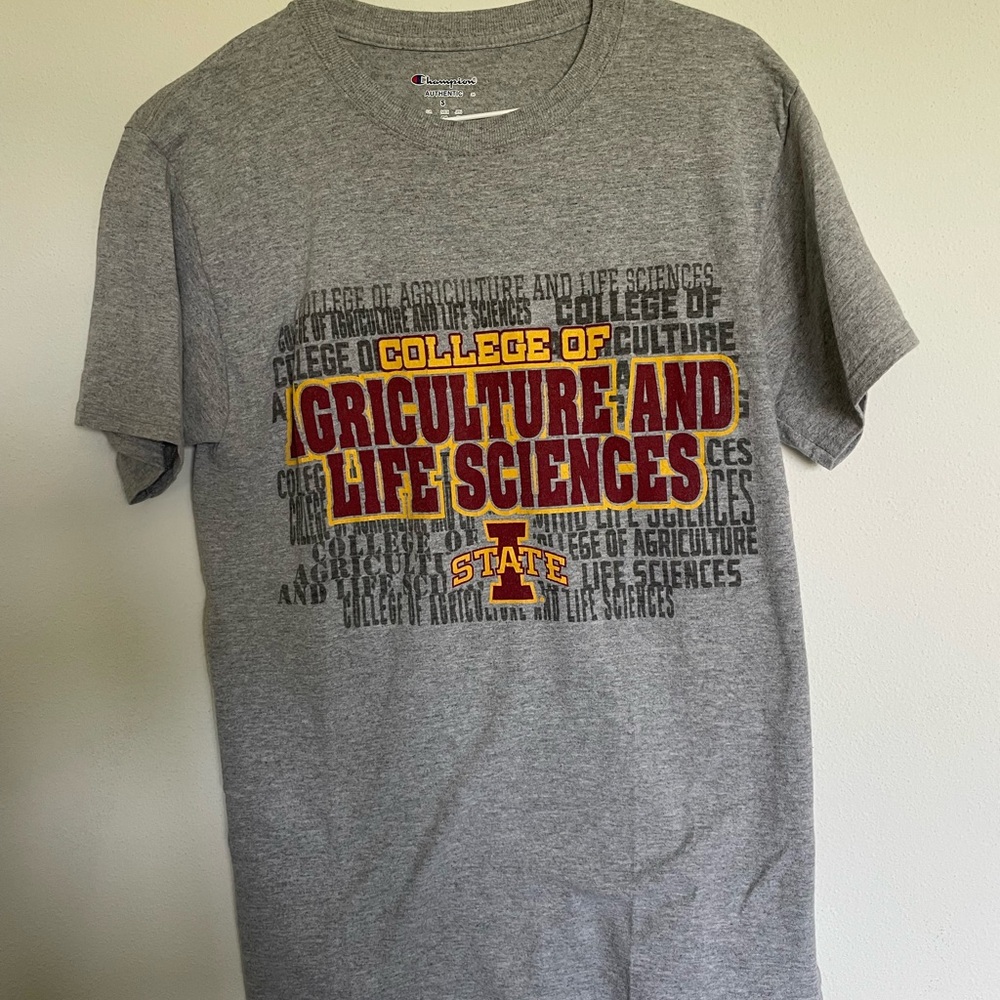 Iowa State Champion Gray College Graphic Tee